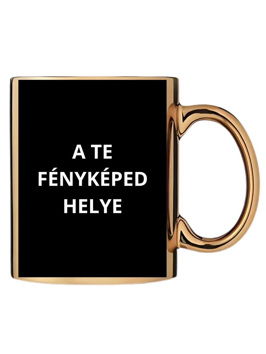 Arany metál bögre jobb oldal