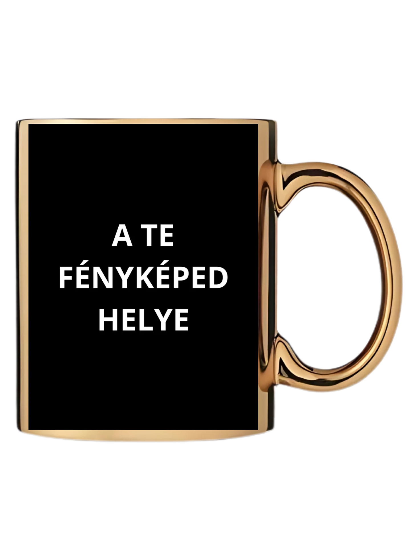 Arany metál bögre jobb oldal