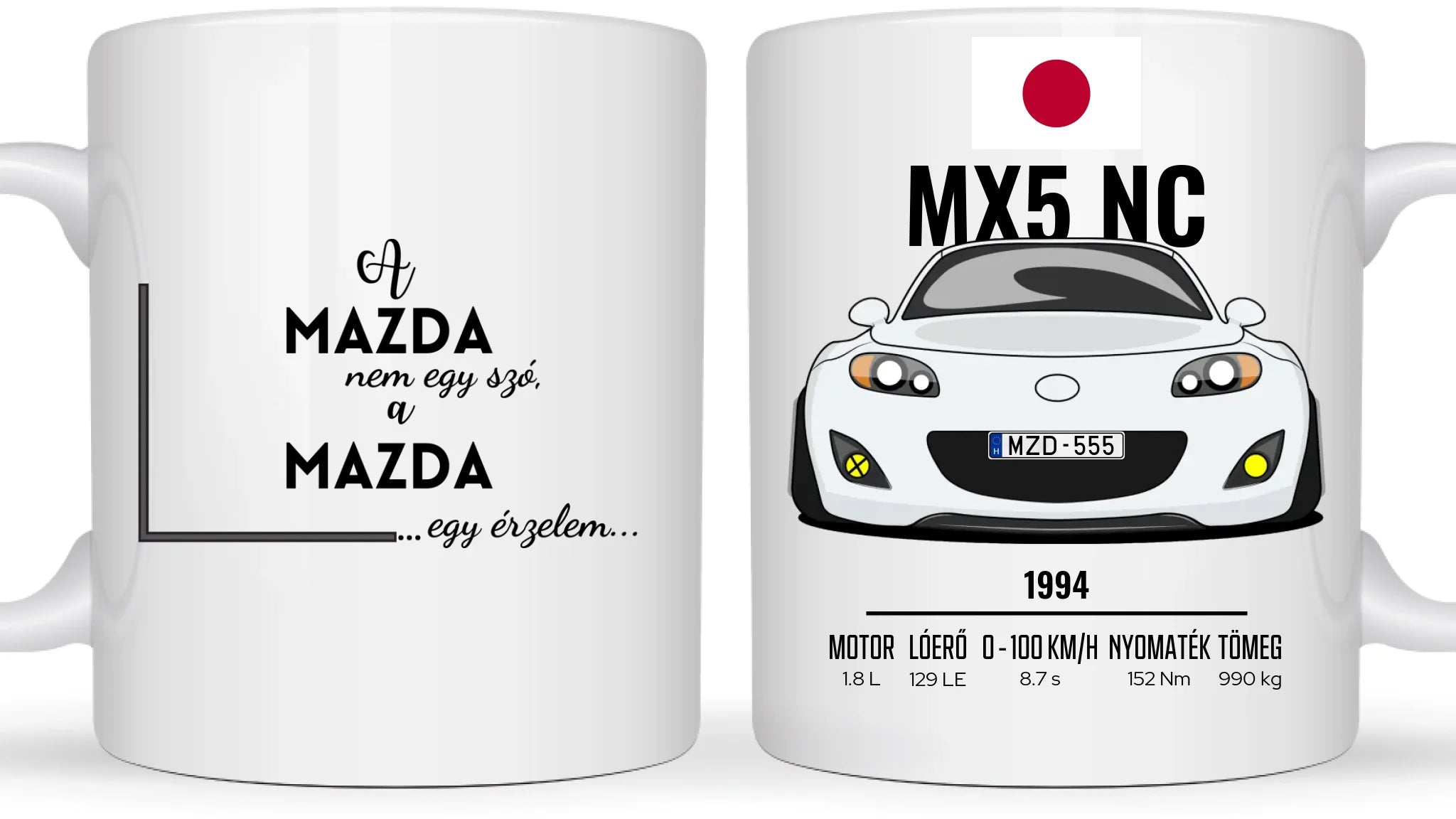 MX5 Miata NC - Egyedi személyre szabható bögre