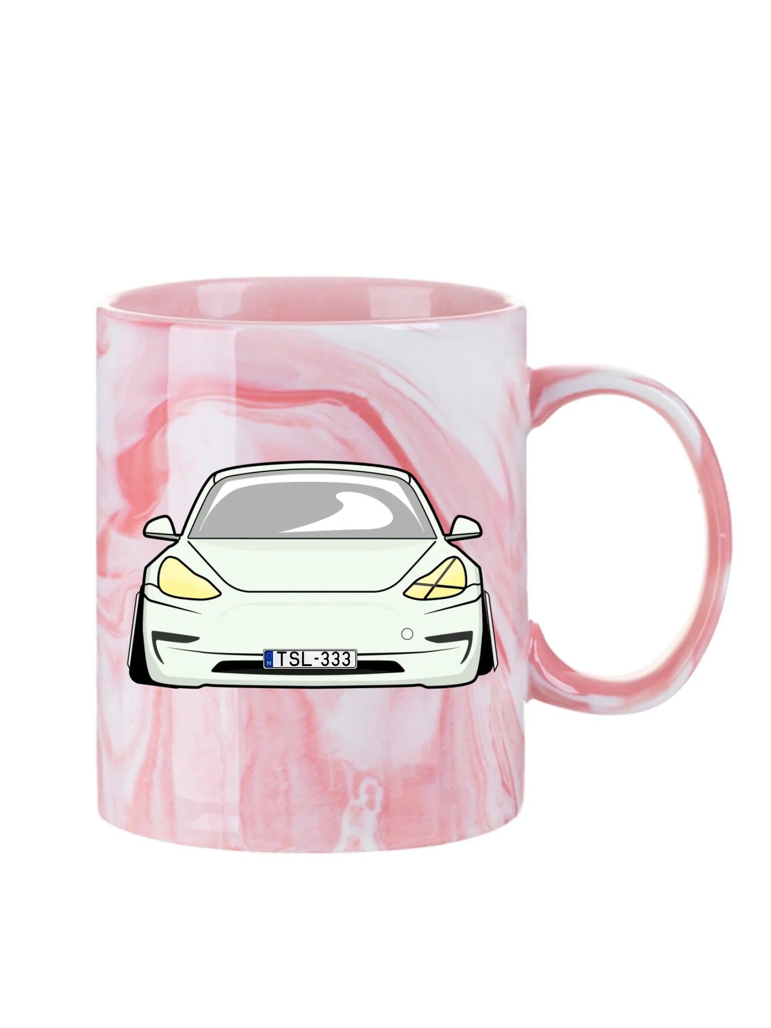 Tesla Model 3 - Egyedi személyre szabható bögre