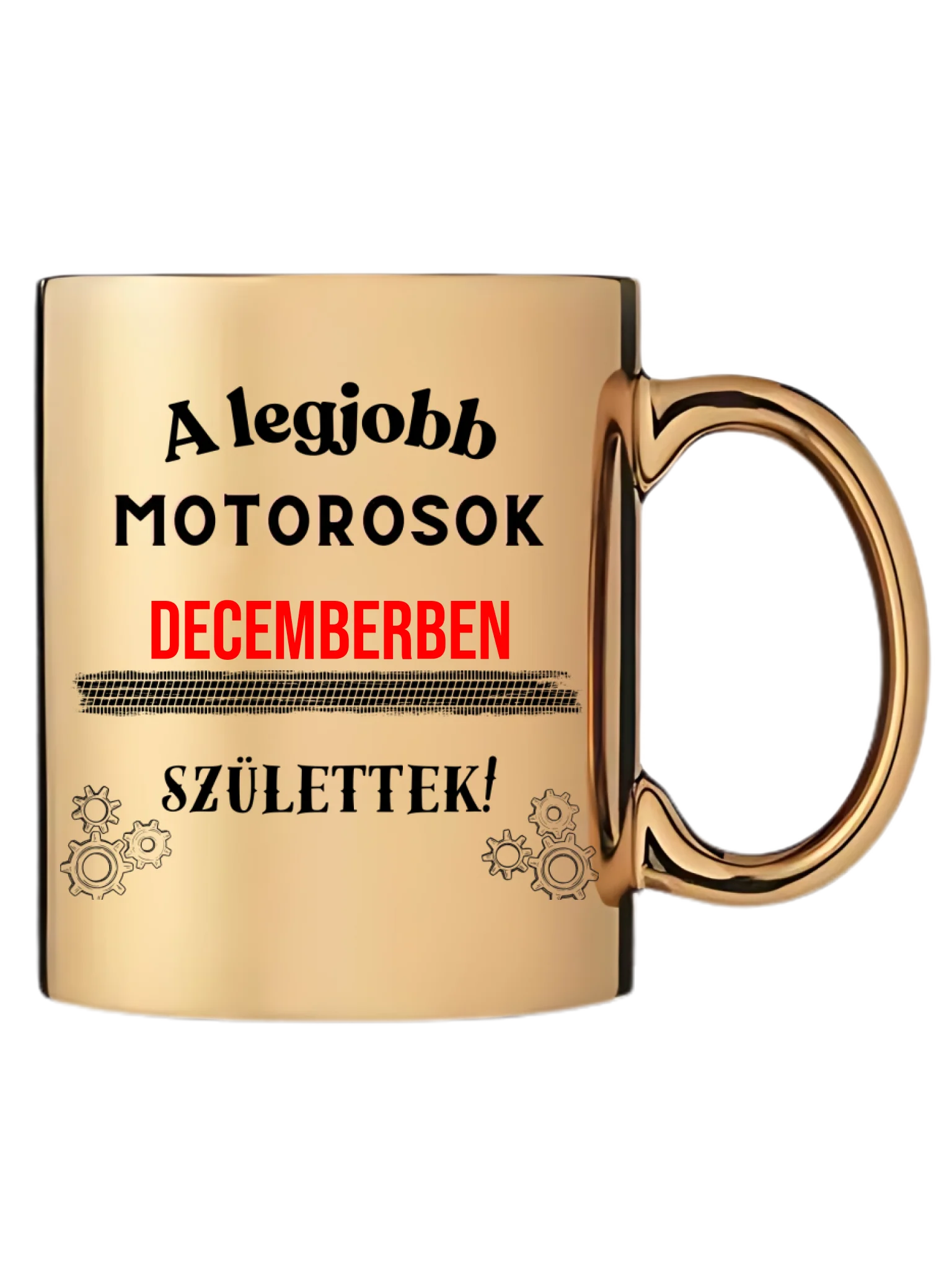 Arany metál bögre jobb oldal