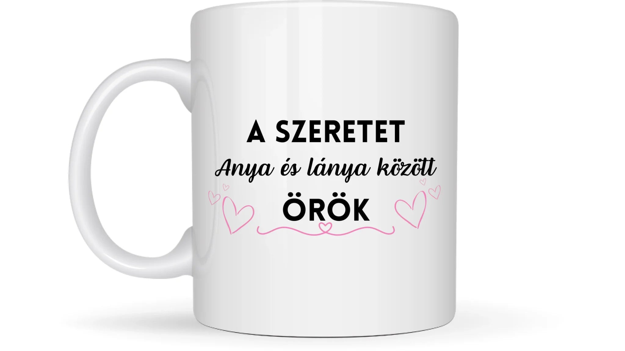 Karácsony Anya, lánya - Egyedi személyre szabható bögre