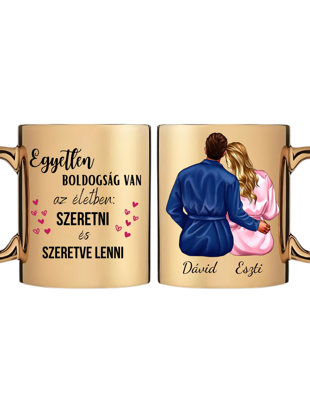 Arany metál bögre