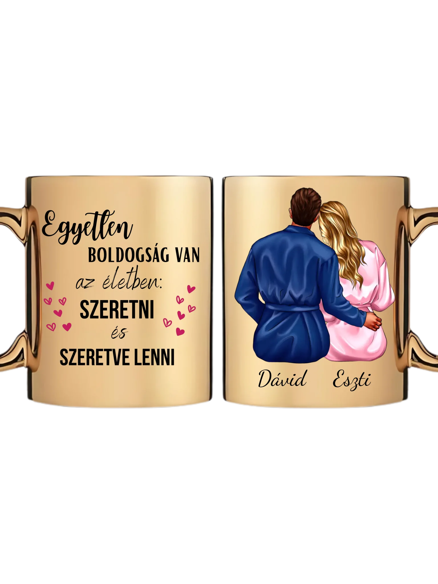 Arany metál bögre