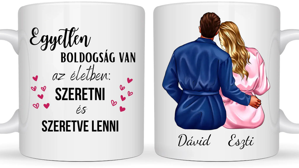 Hangulatos valentin nap otthon - Egyedi személyre szabható bögre