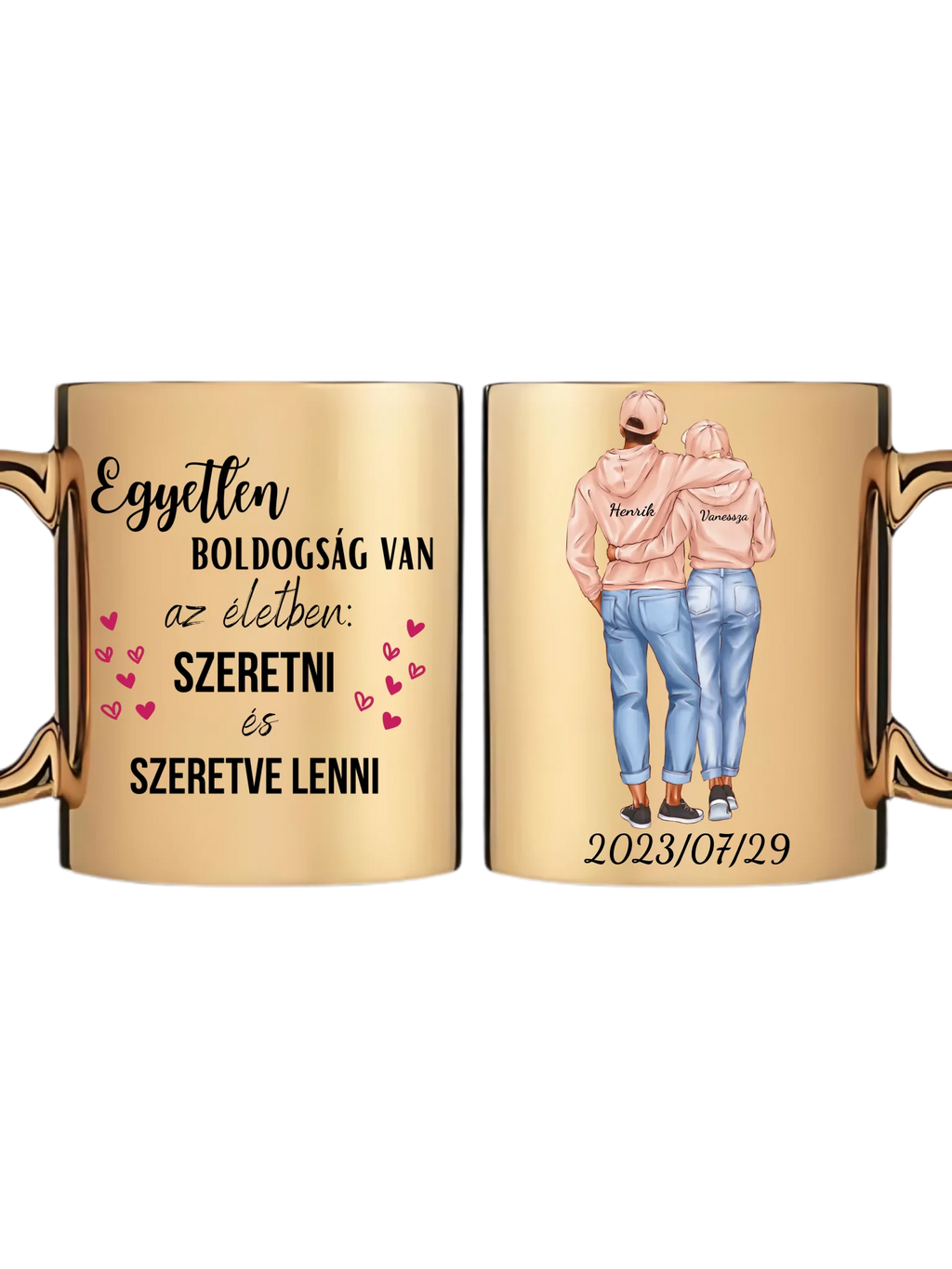 Arany metál bögre