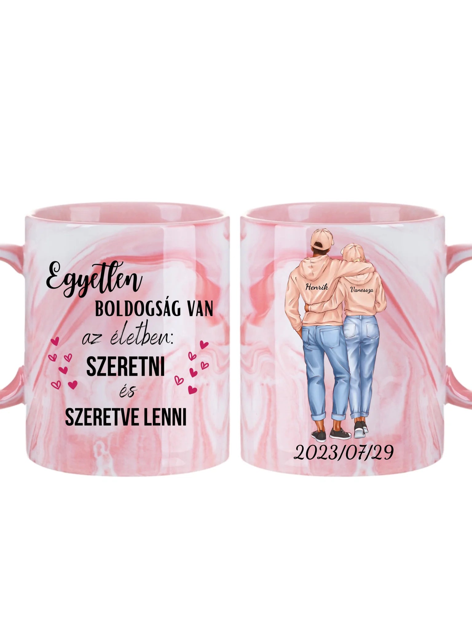Stílusos laza pár - Egyedi személyre szabható bögre