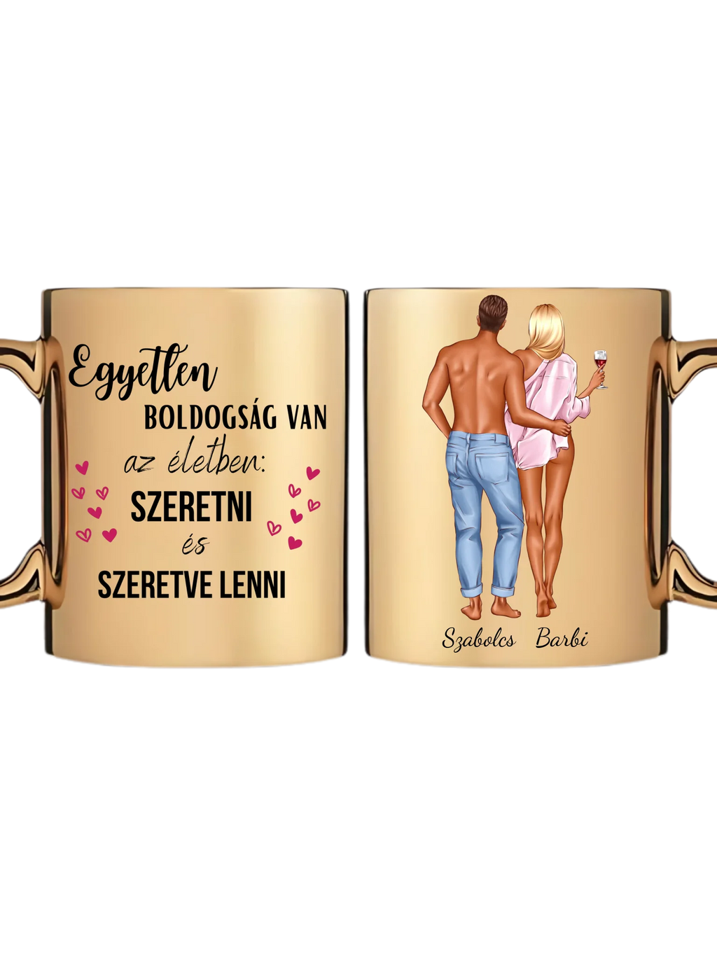 Arany metál bögre