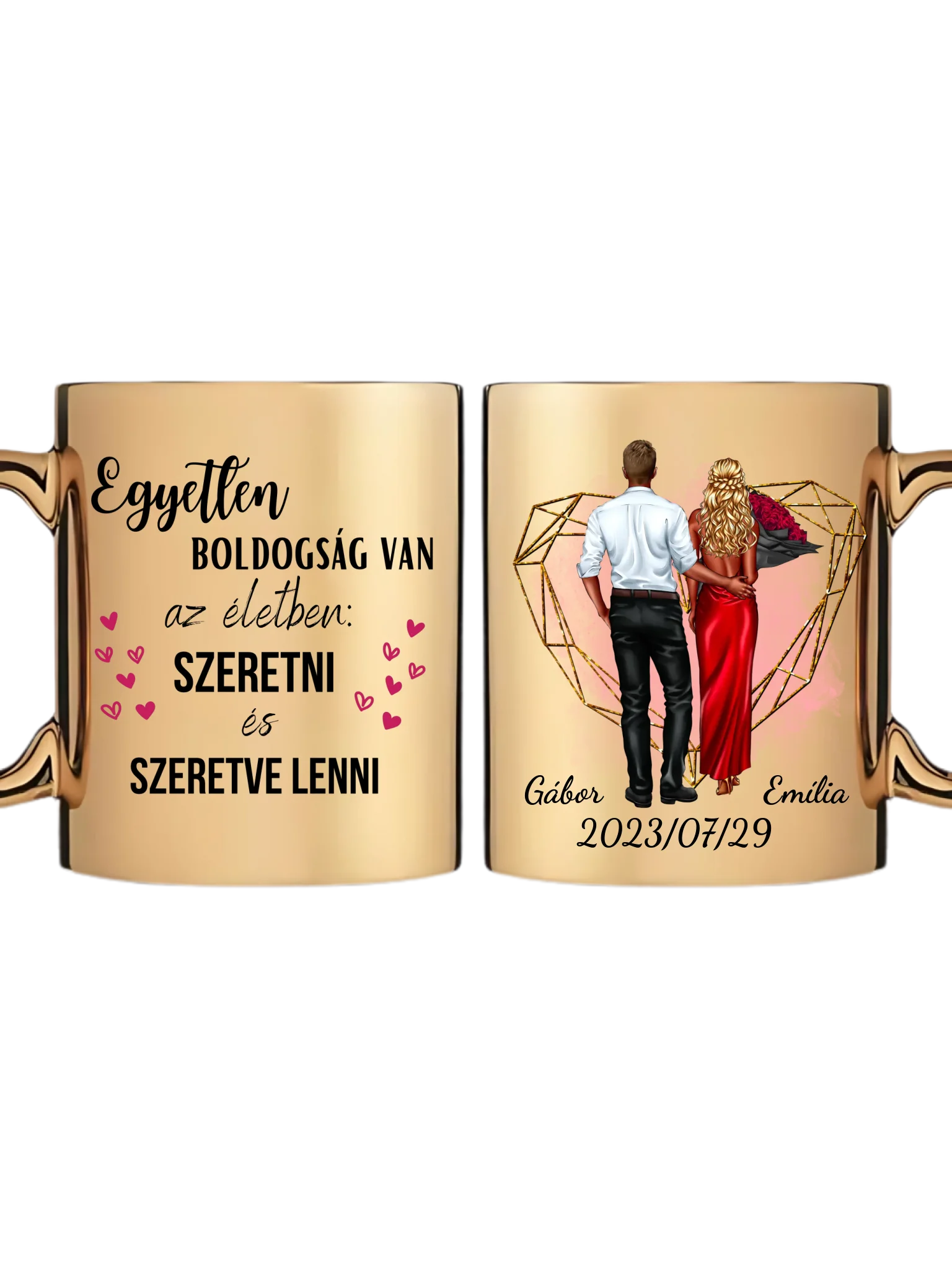 Arany metál bögre