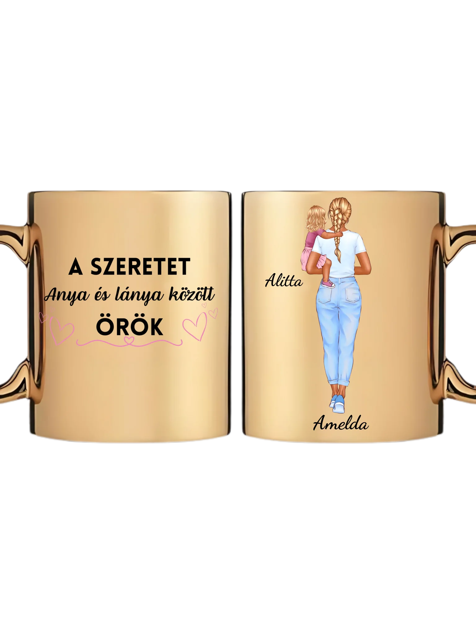 Arany metál bögre