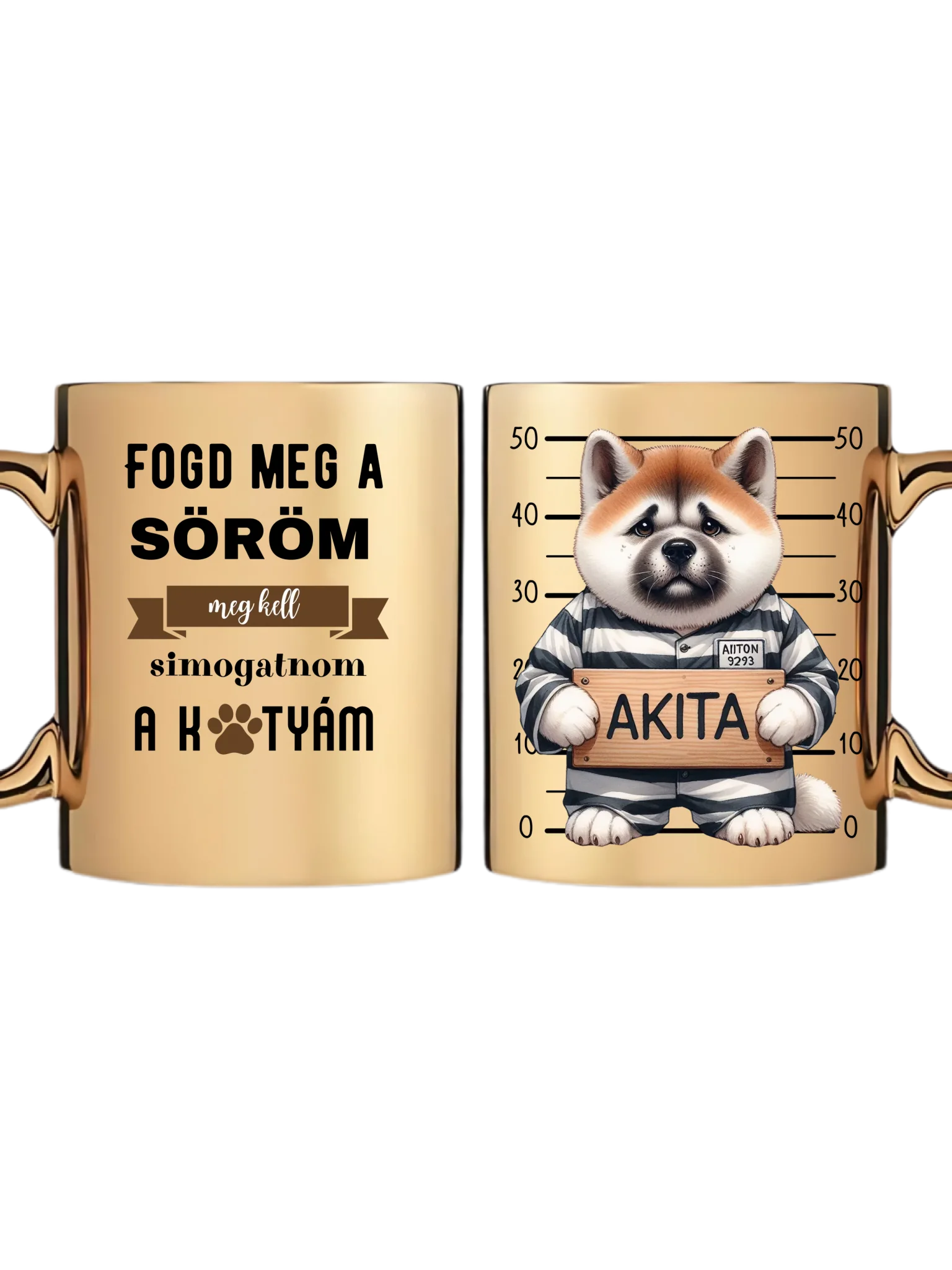 Arany metál bögre