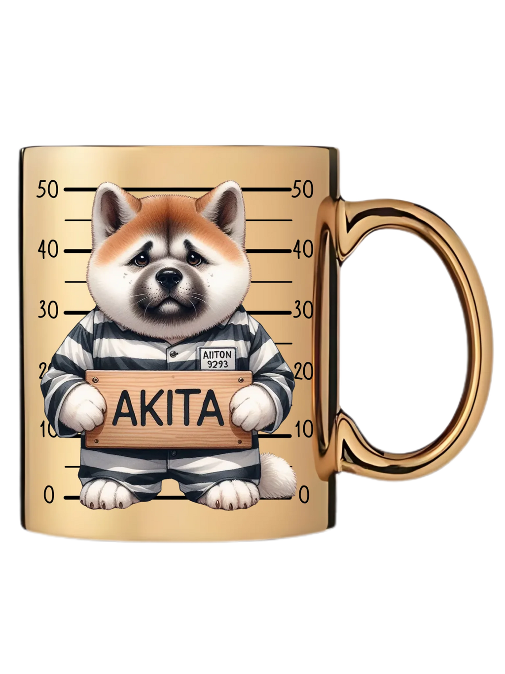 Arany metál bögre jobb oldal