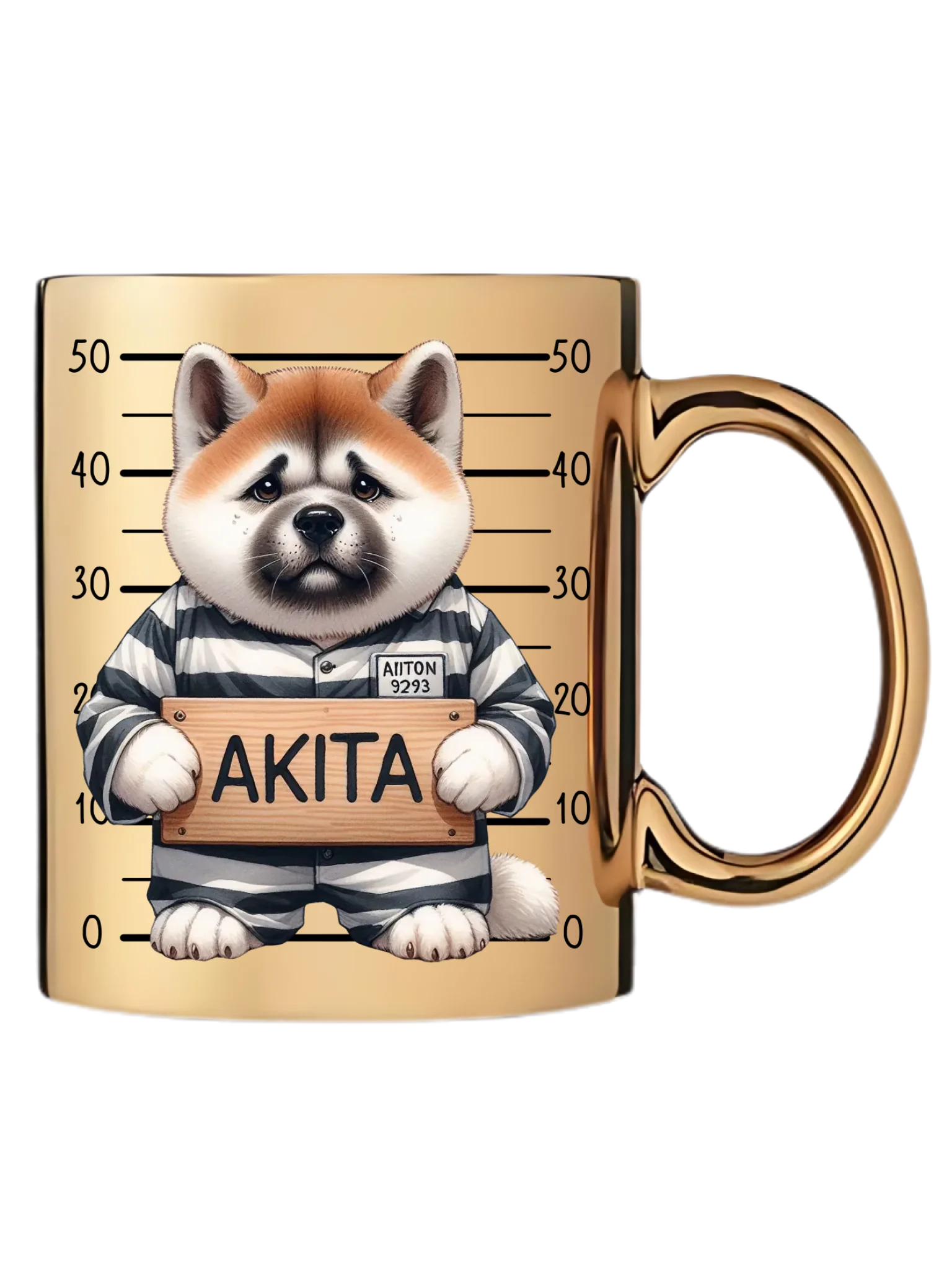 Arany metál bögre jobb oldal
