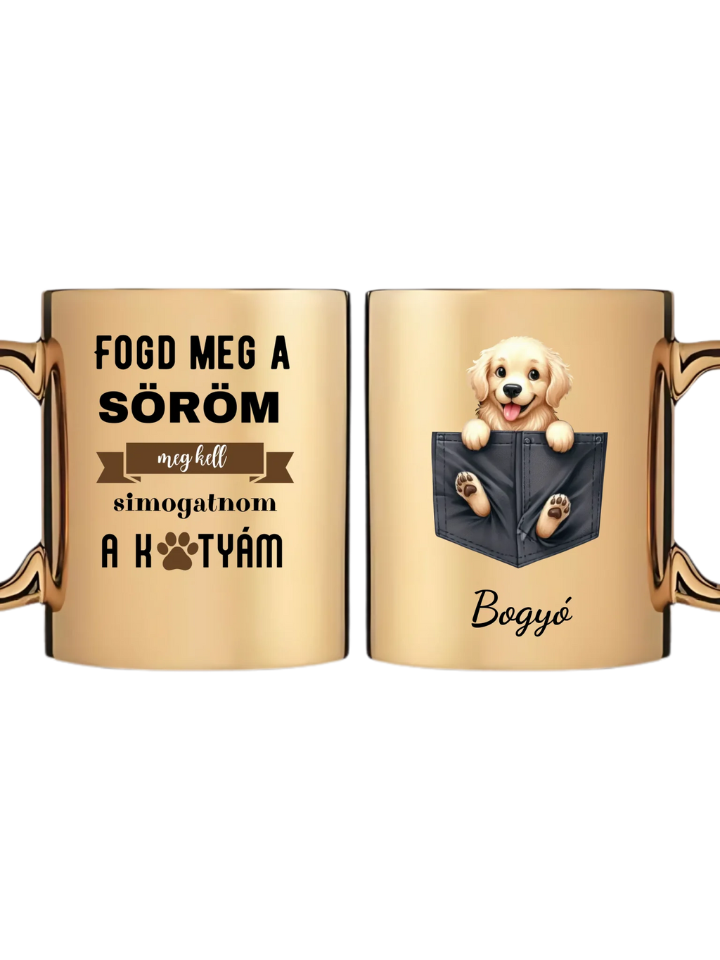 Arany metál bögre