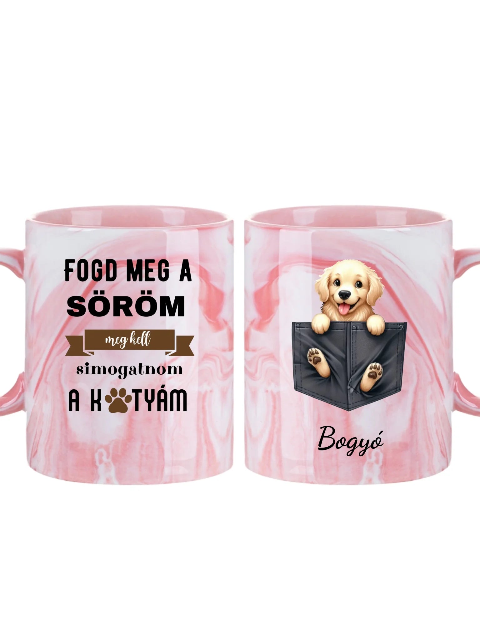 Kutyatappancsok a zsebben - Egyedi személyre szabható bögre