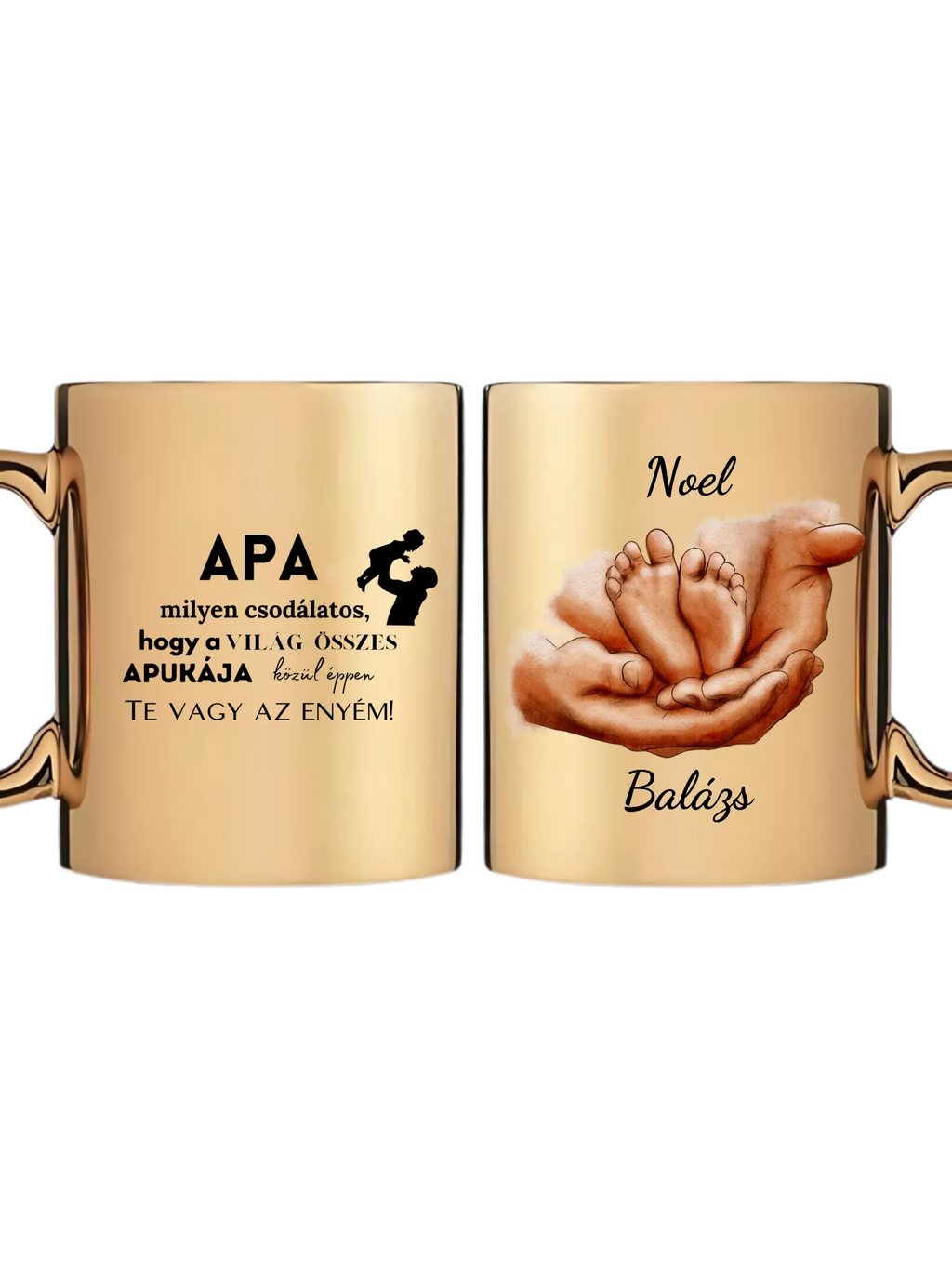 Arany metál bögre