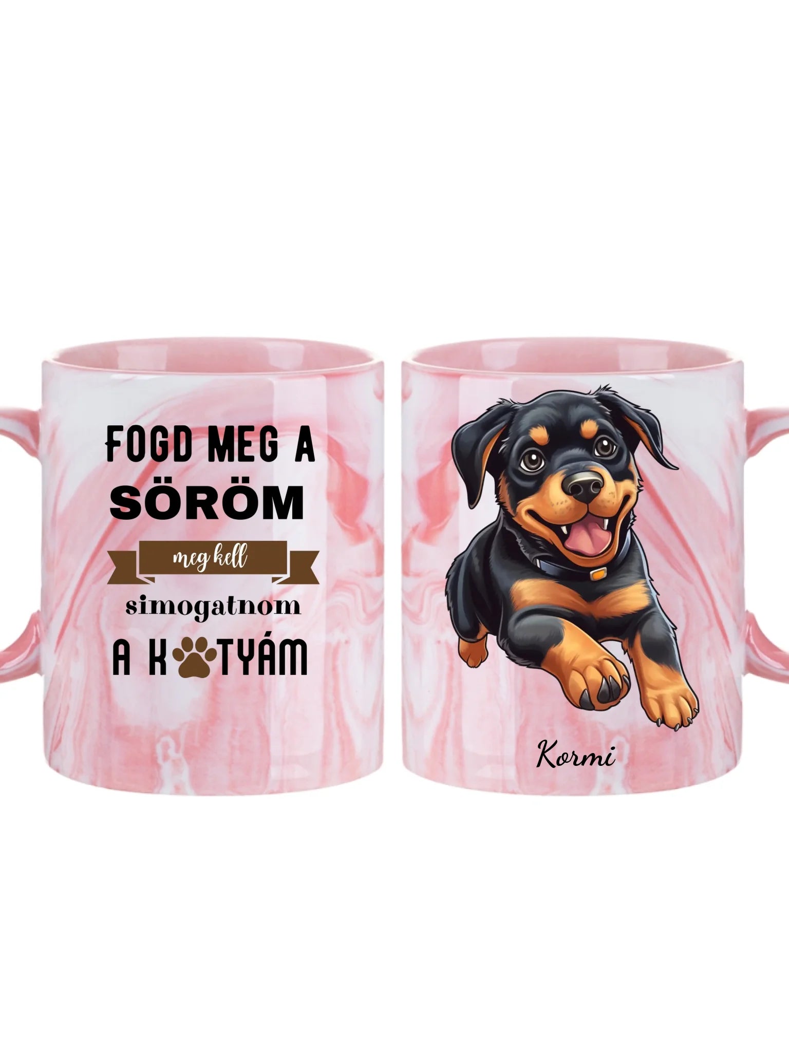 Futó kutyusok - Egyedi személyre szabható bögre