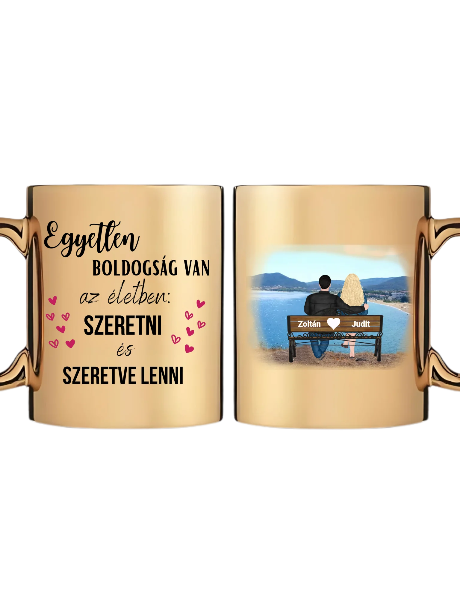 Arany metál bögre