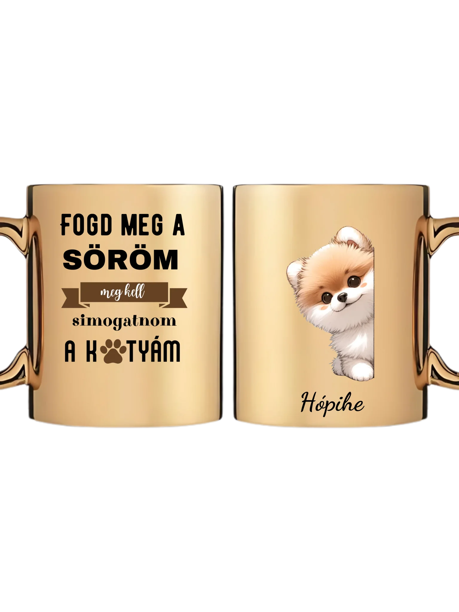 Arany metál bögre