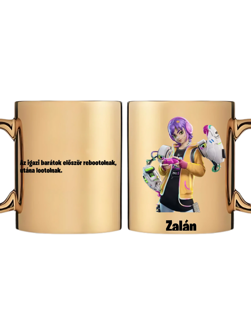 Arany metál bögre
