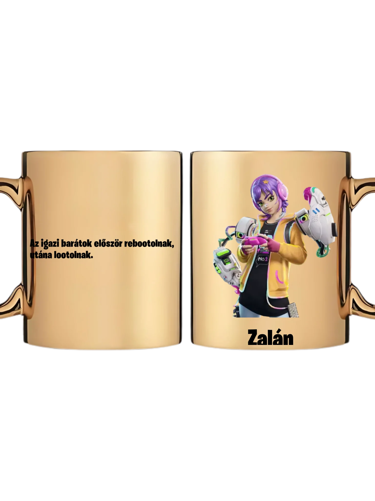 Arany metál bögre