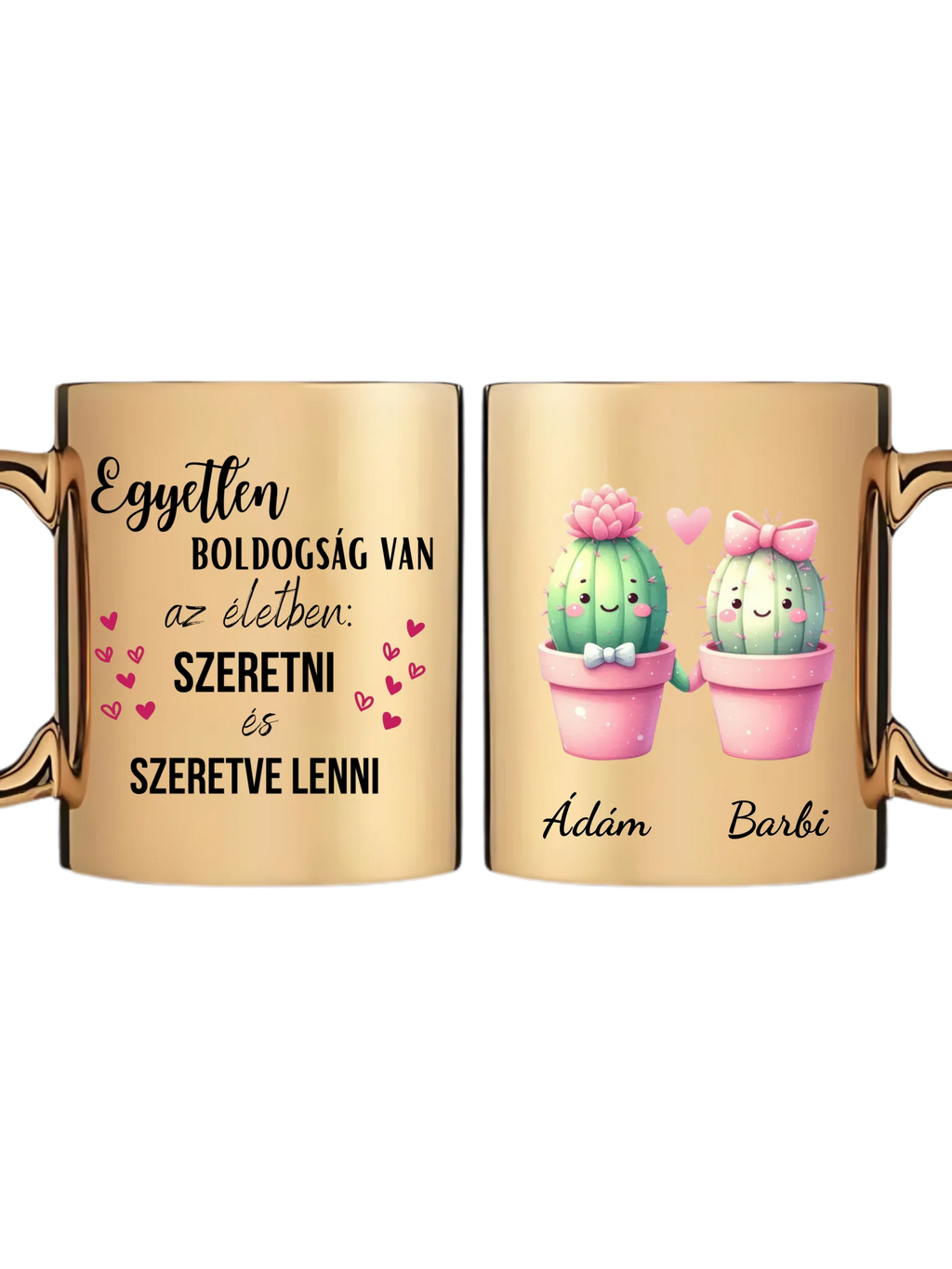 Arany metál bögre