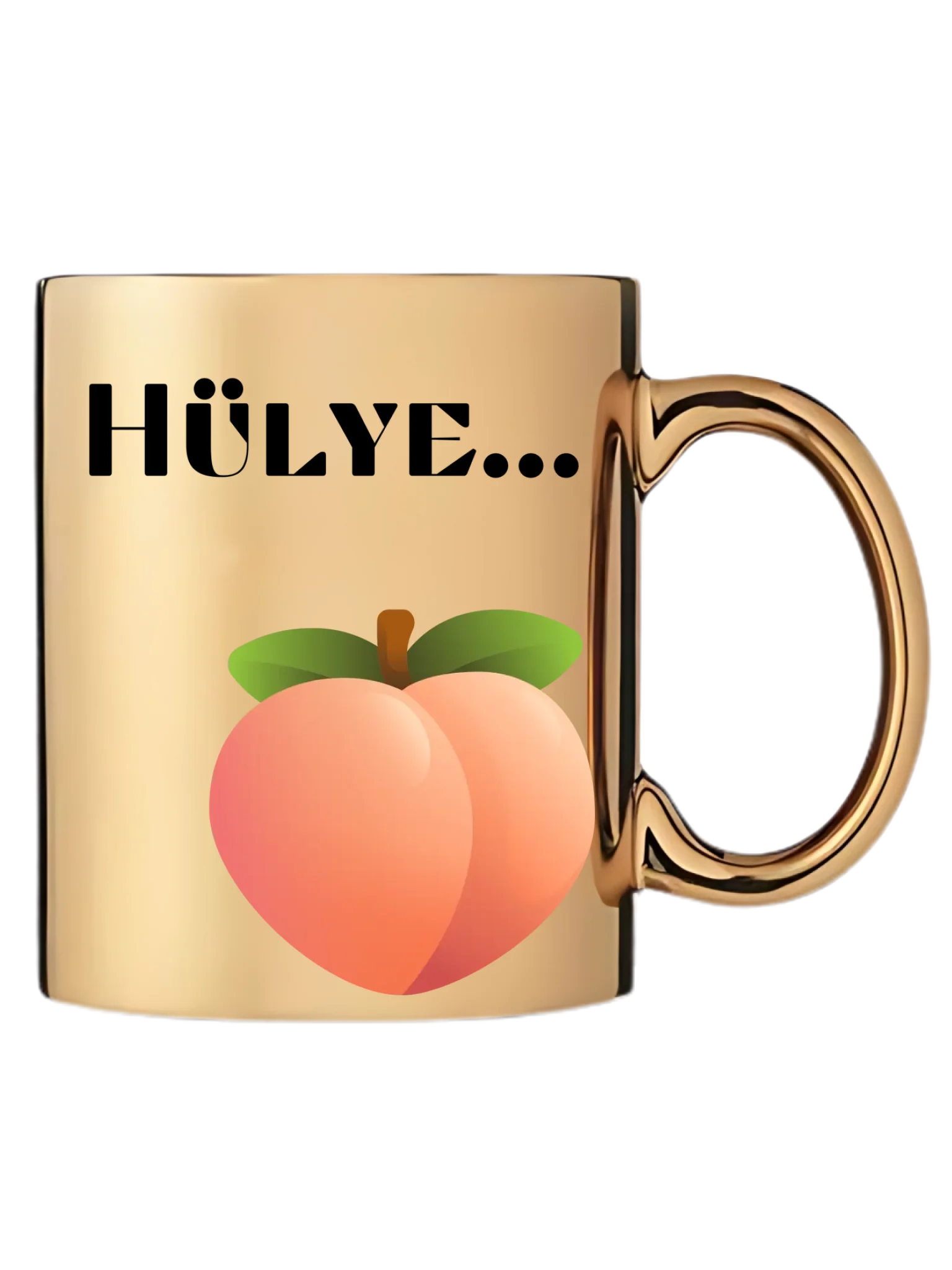 Arany metál bögre jobb oldal