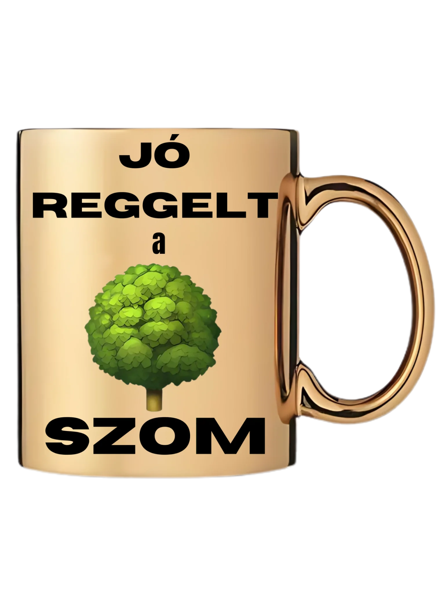 Arany metál bögre jobb oldal