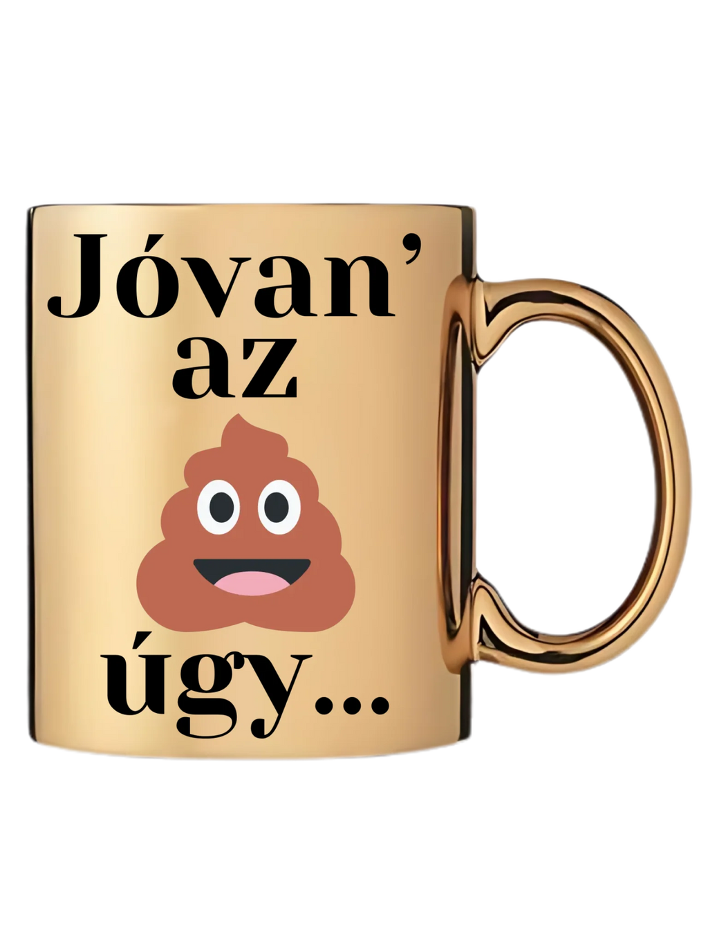 Arany metál bögre jobb oldal