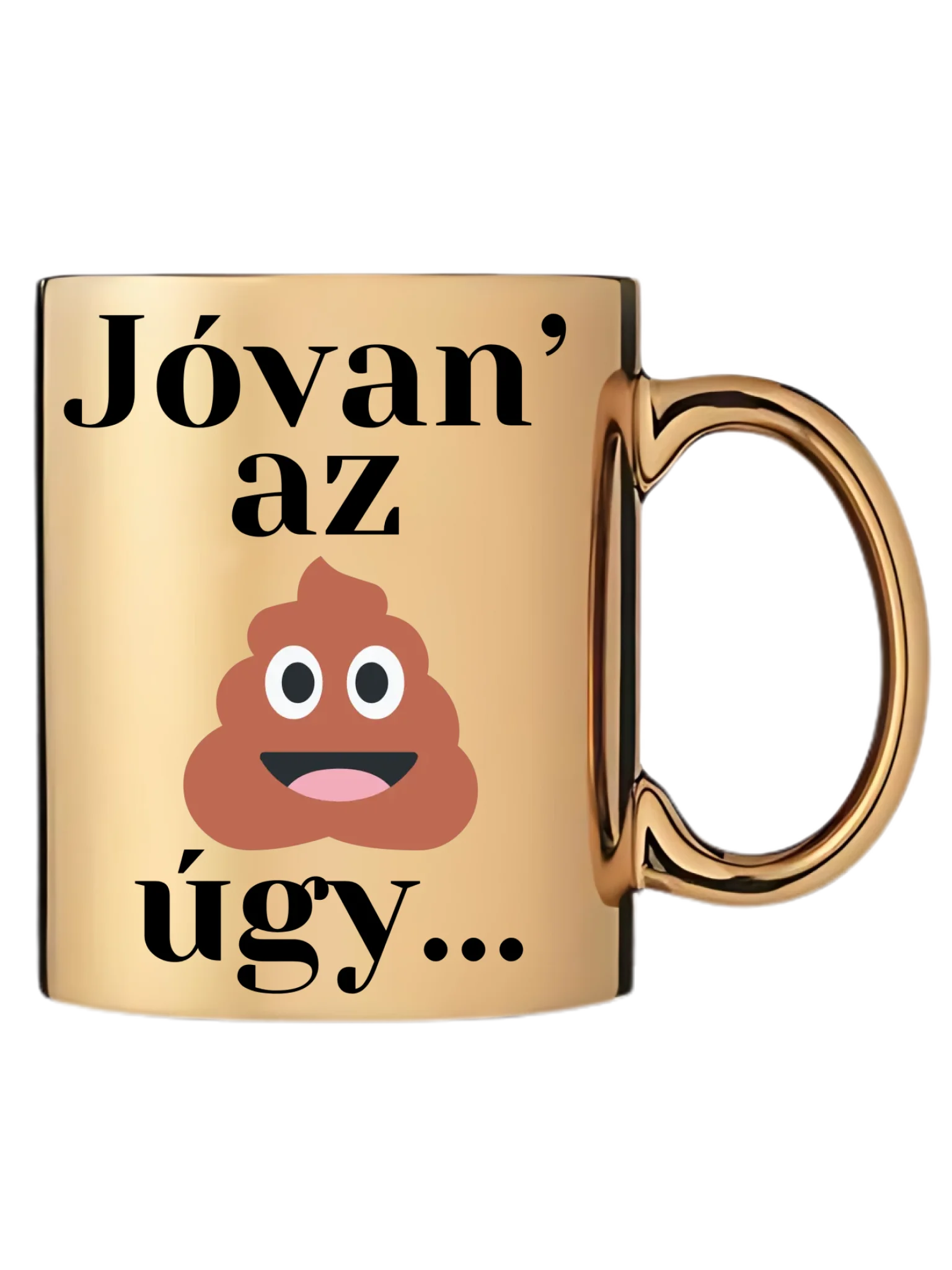 Arany metál bögre jobb oldal