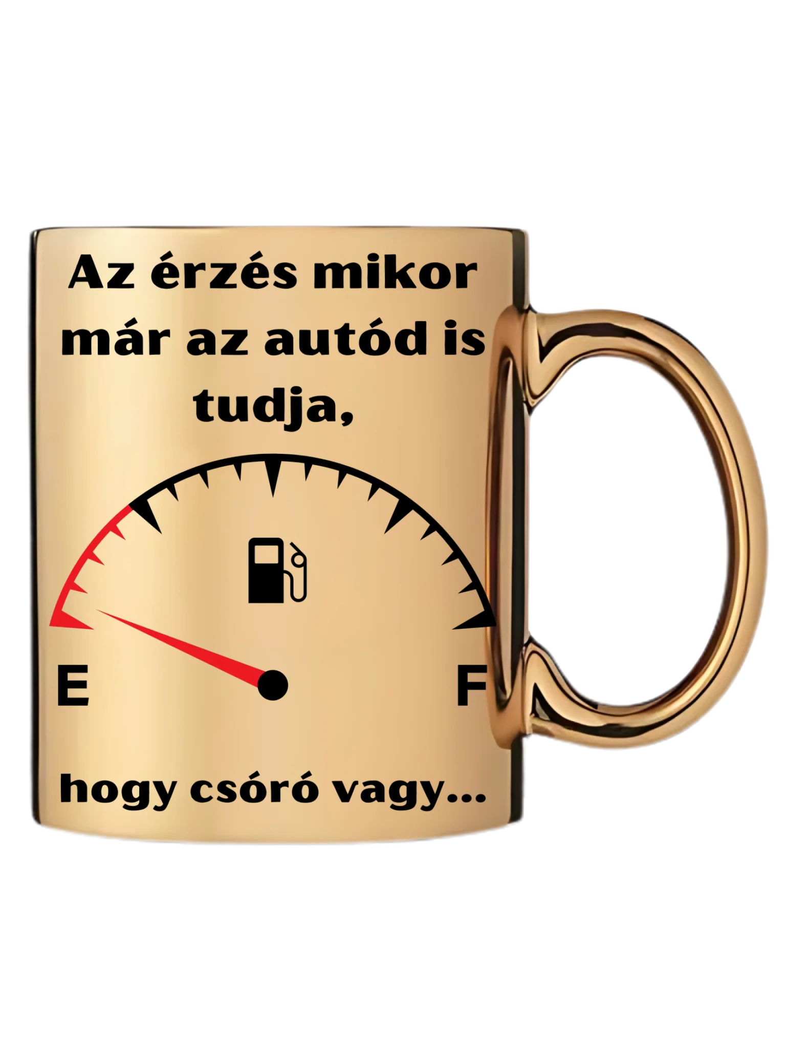 Arany metál bögre jobb oldal