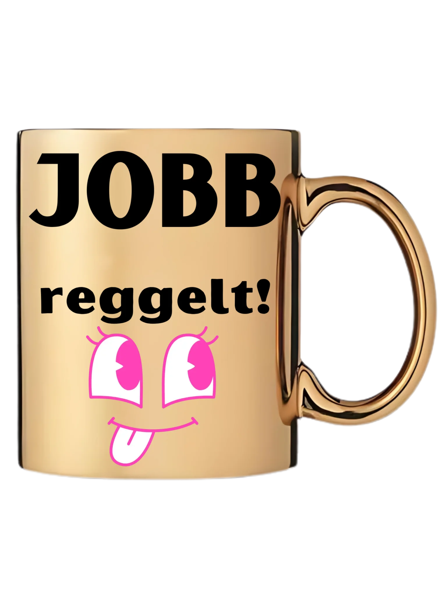 Arany metál bögre jobb oldal