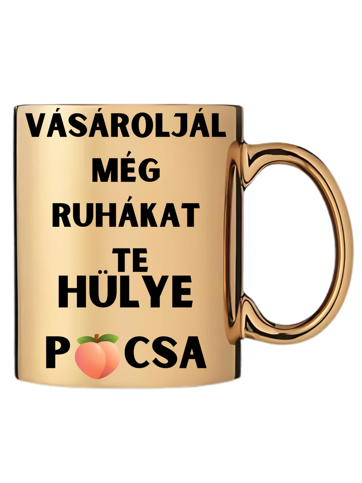 Arany metál bögre jobb oldal