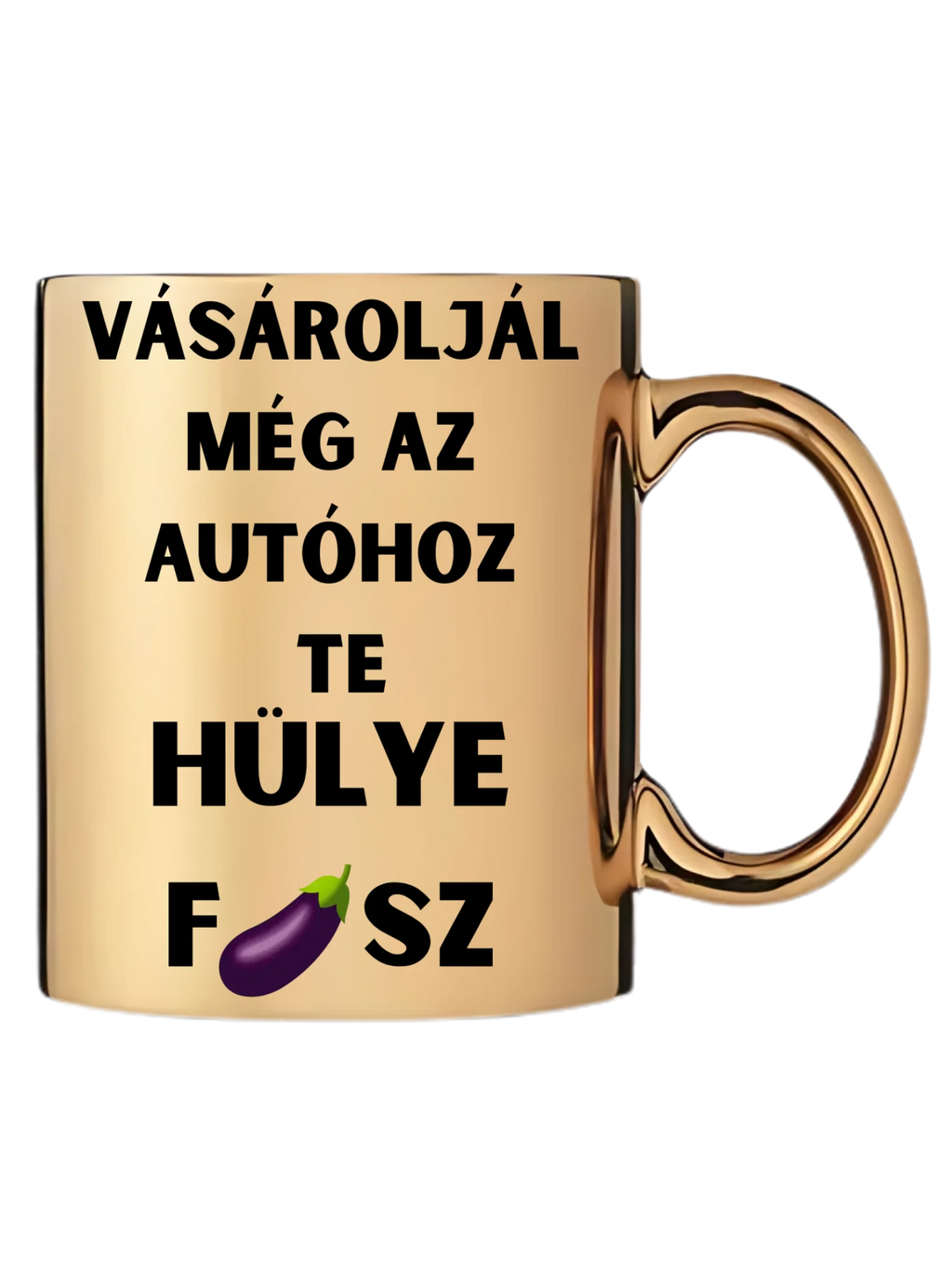 Arany metál bögre jobb oldal