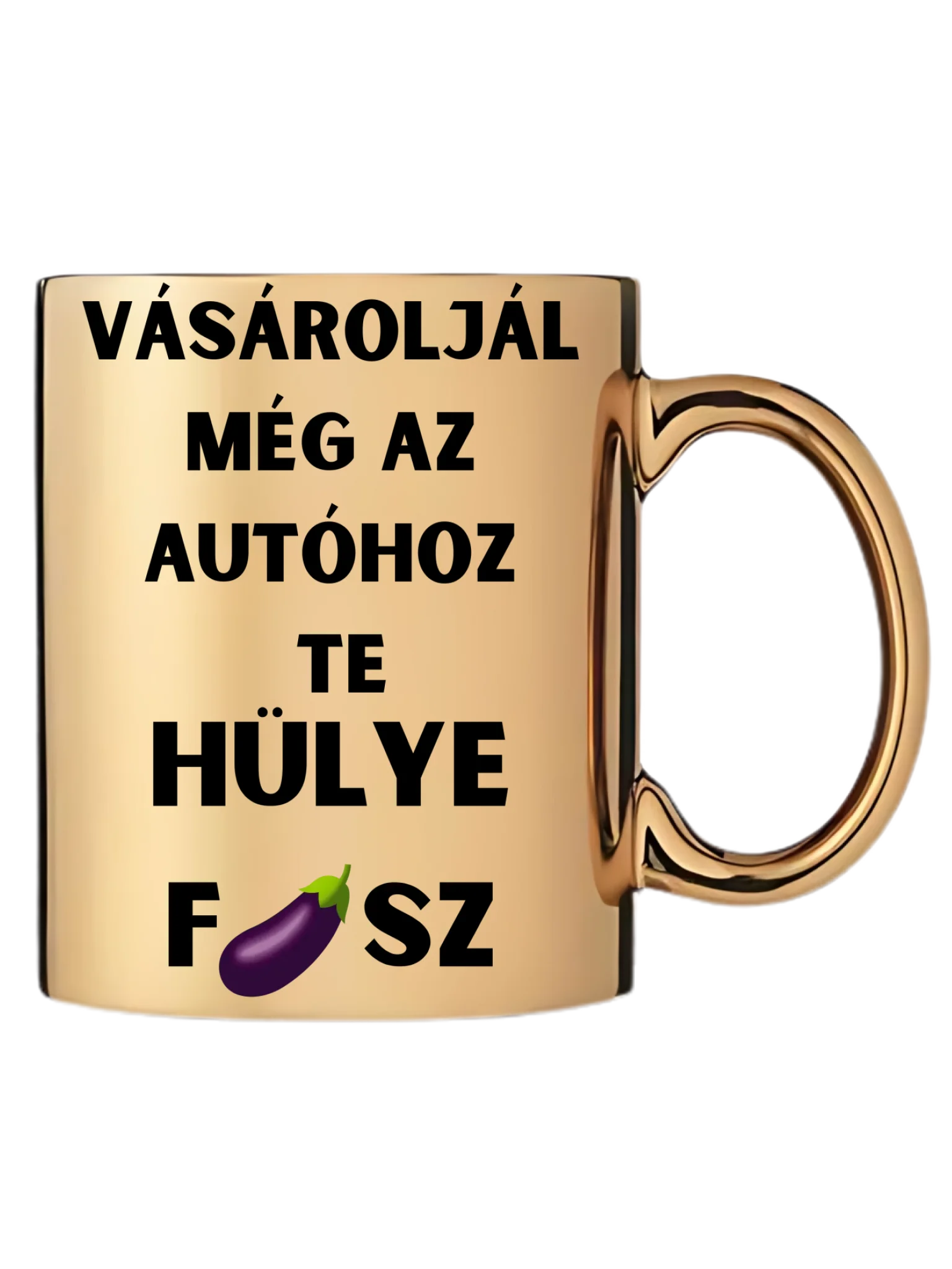 Arany metál bögre jobb oldal