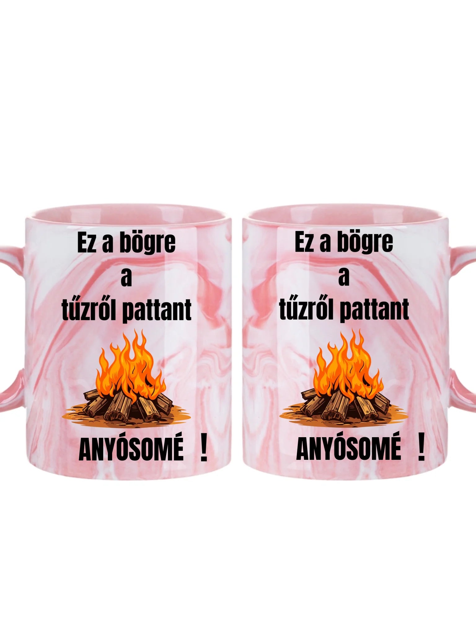 Ez a bögre a tűzről pattant... - Egyedi vicces, humoros bögre