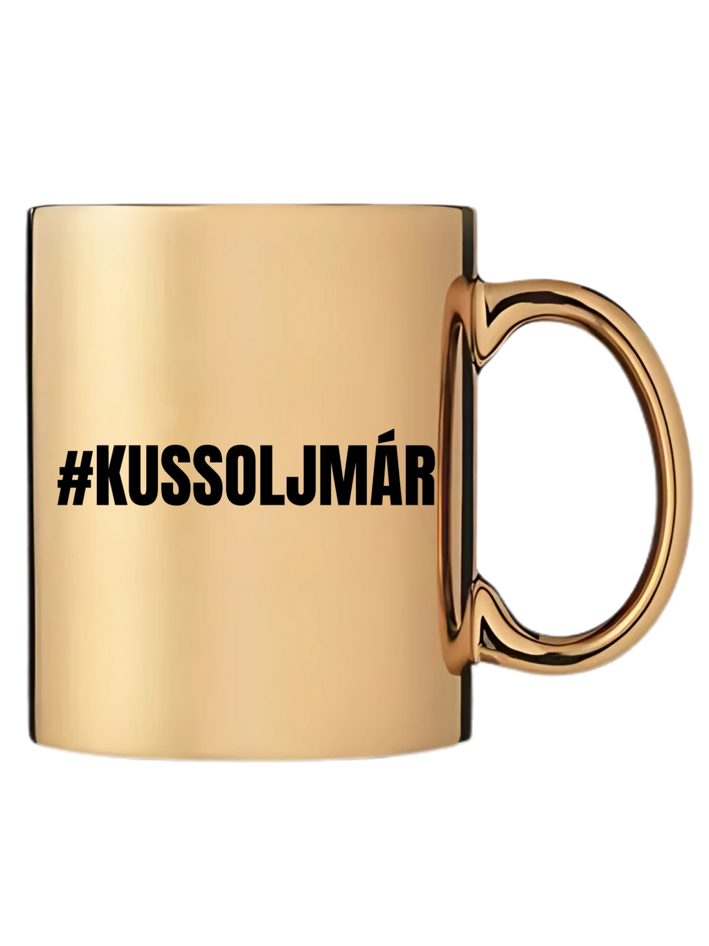 Arany metál bögre jobb oldal
