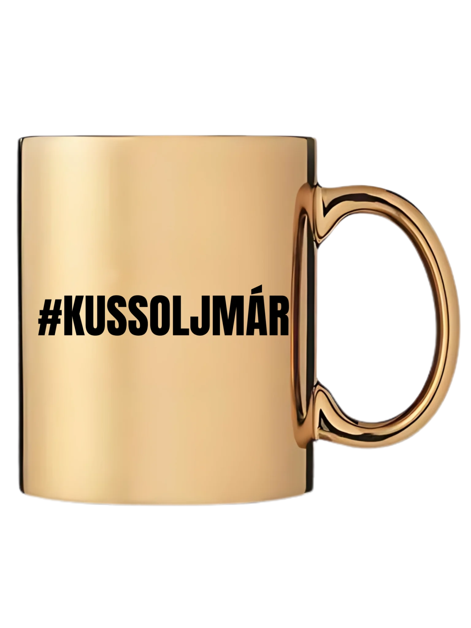 Arany metál bögre jobb oldal