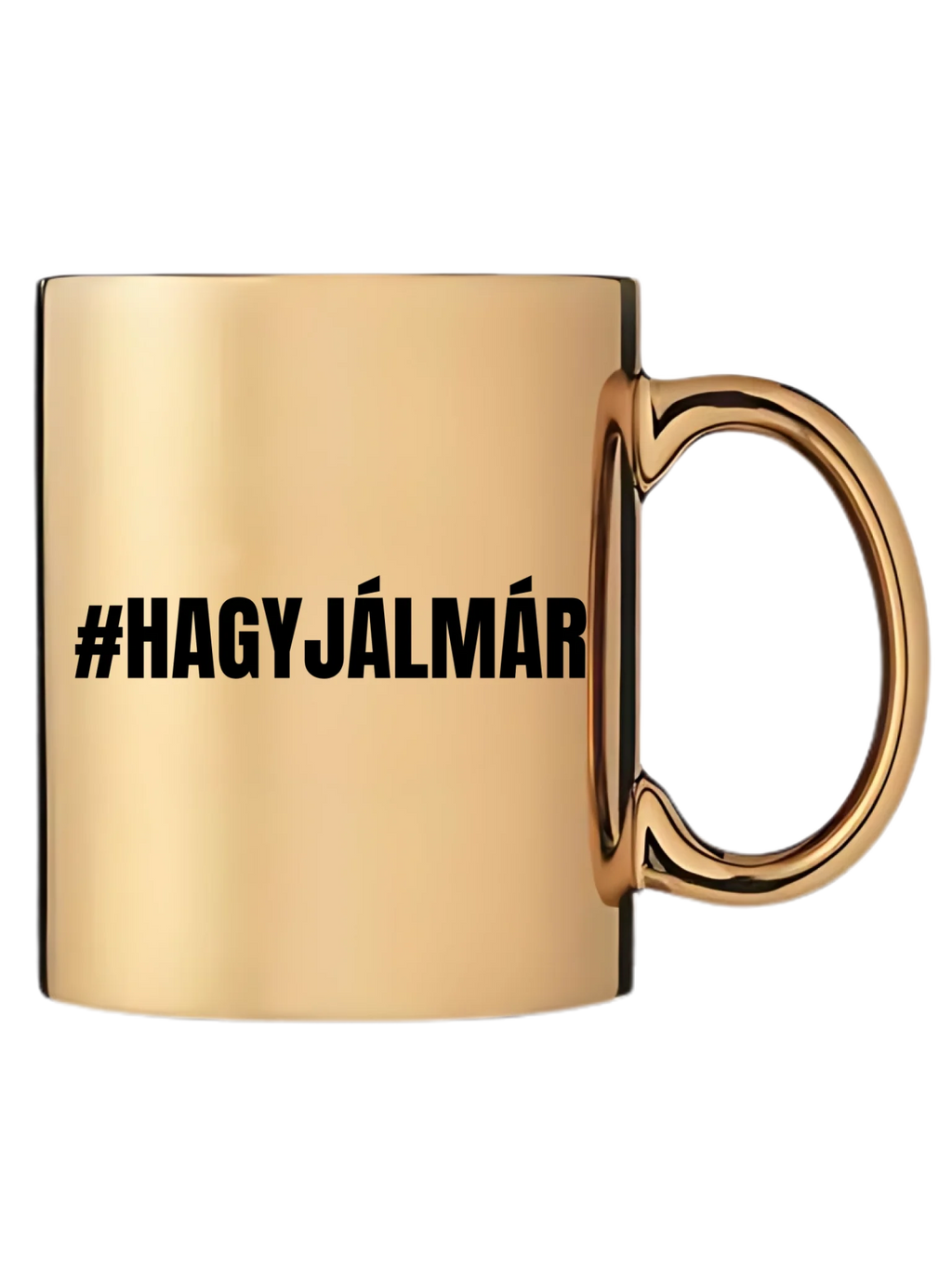 Arany metál bögre jobb oldal