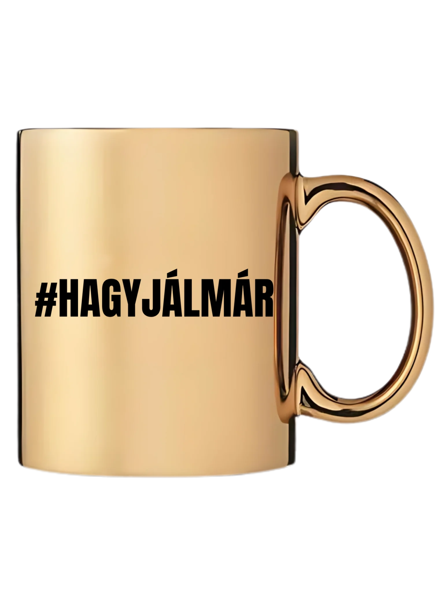 Arany metál bögre jobb oldal
