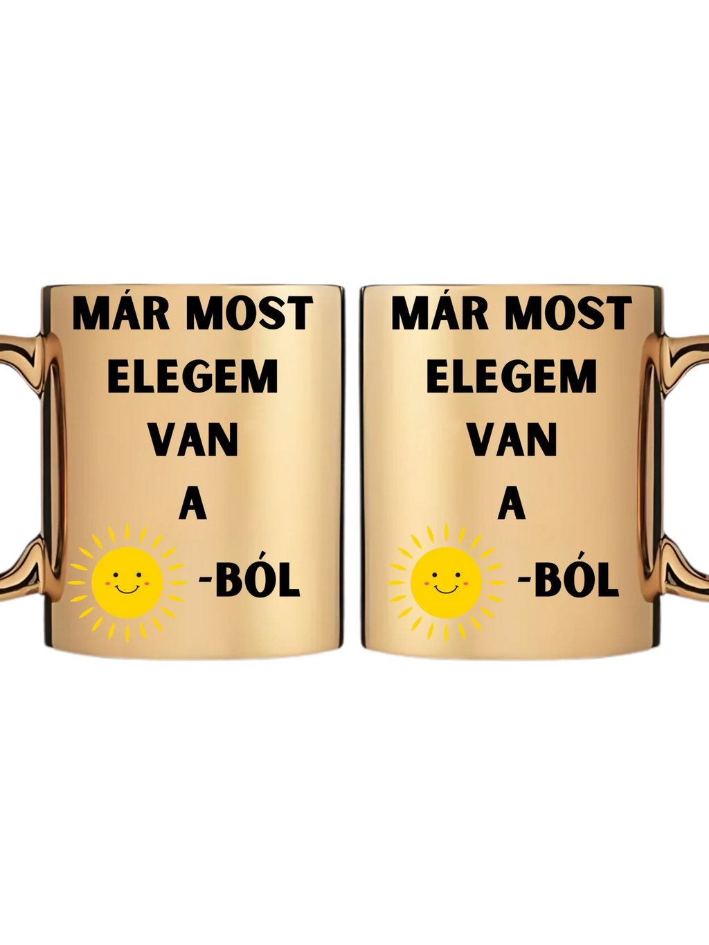 Arany metál bögre