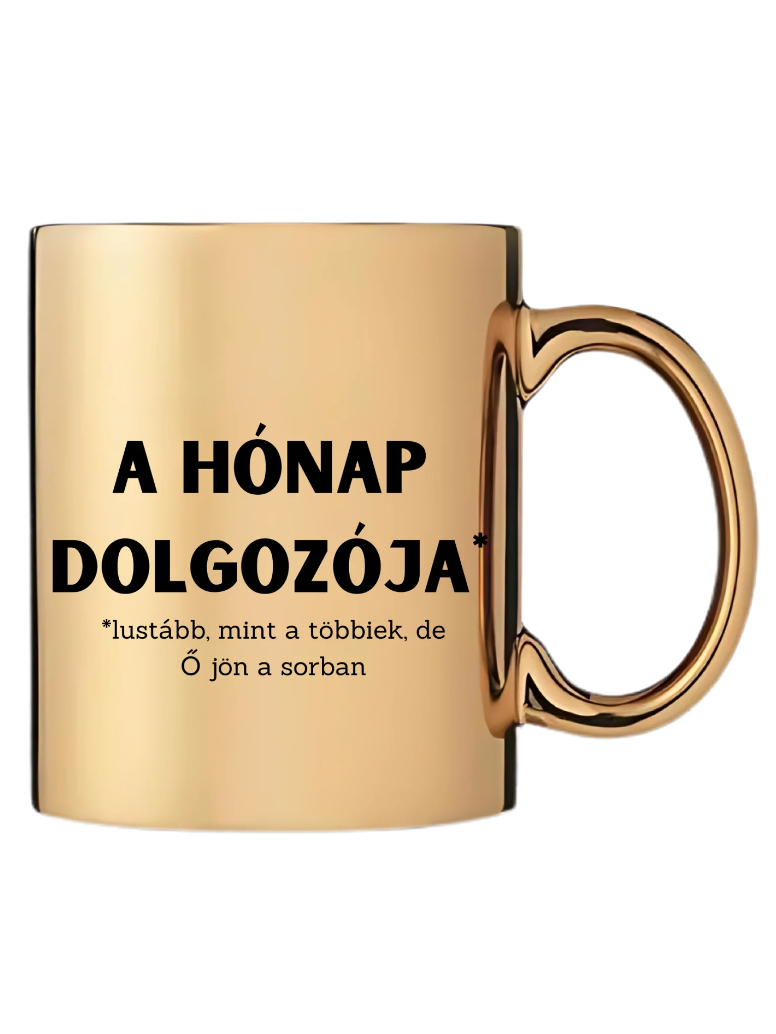 Arany metál bögre jobb oldal