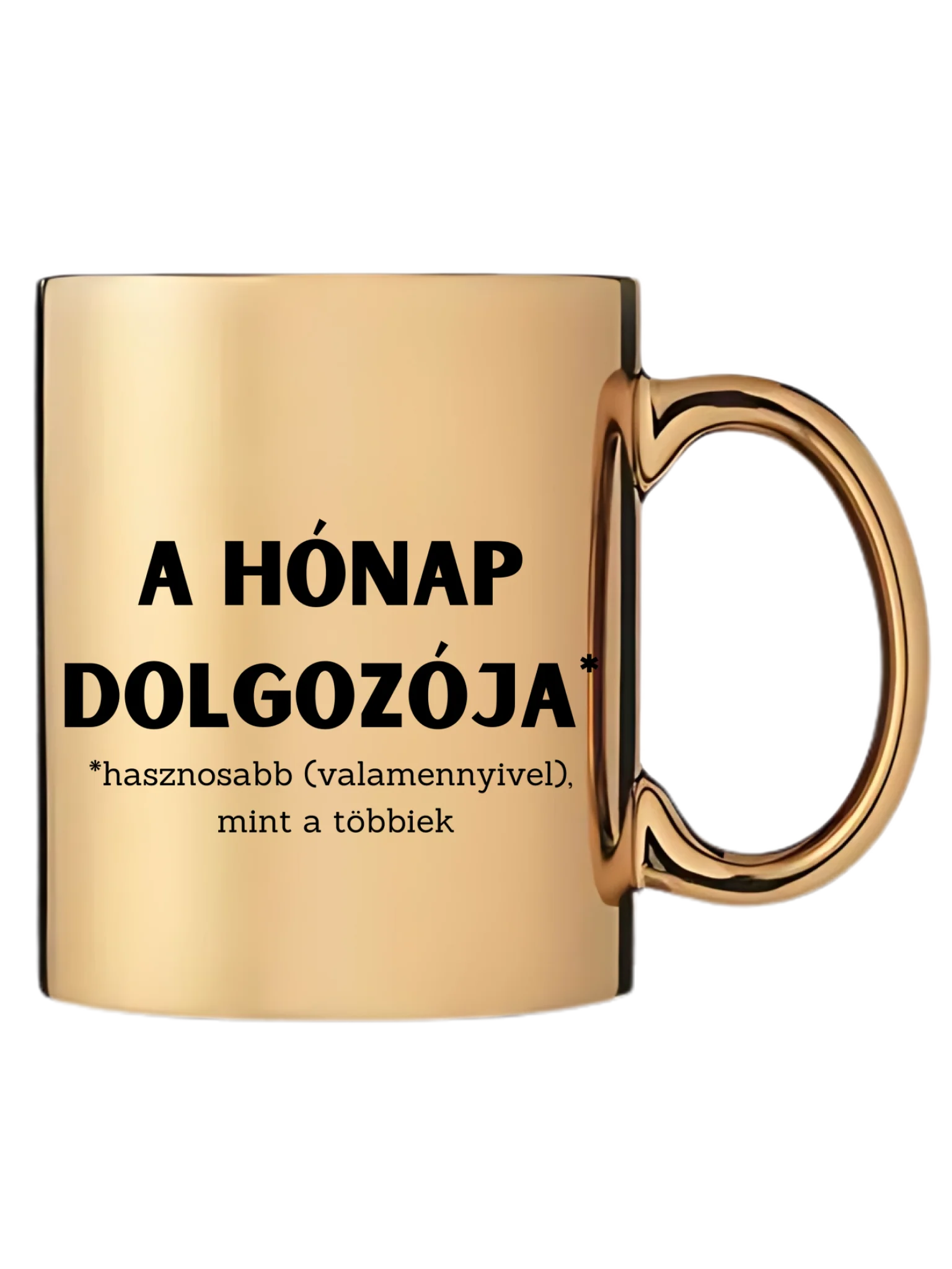 Arany metál bögre jobb oldal