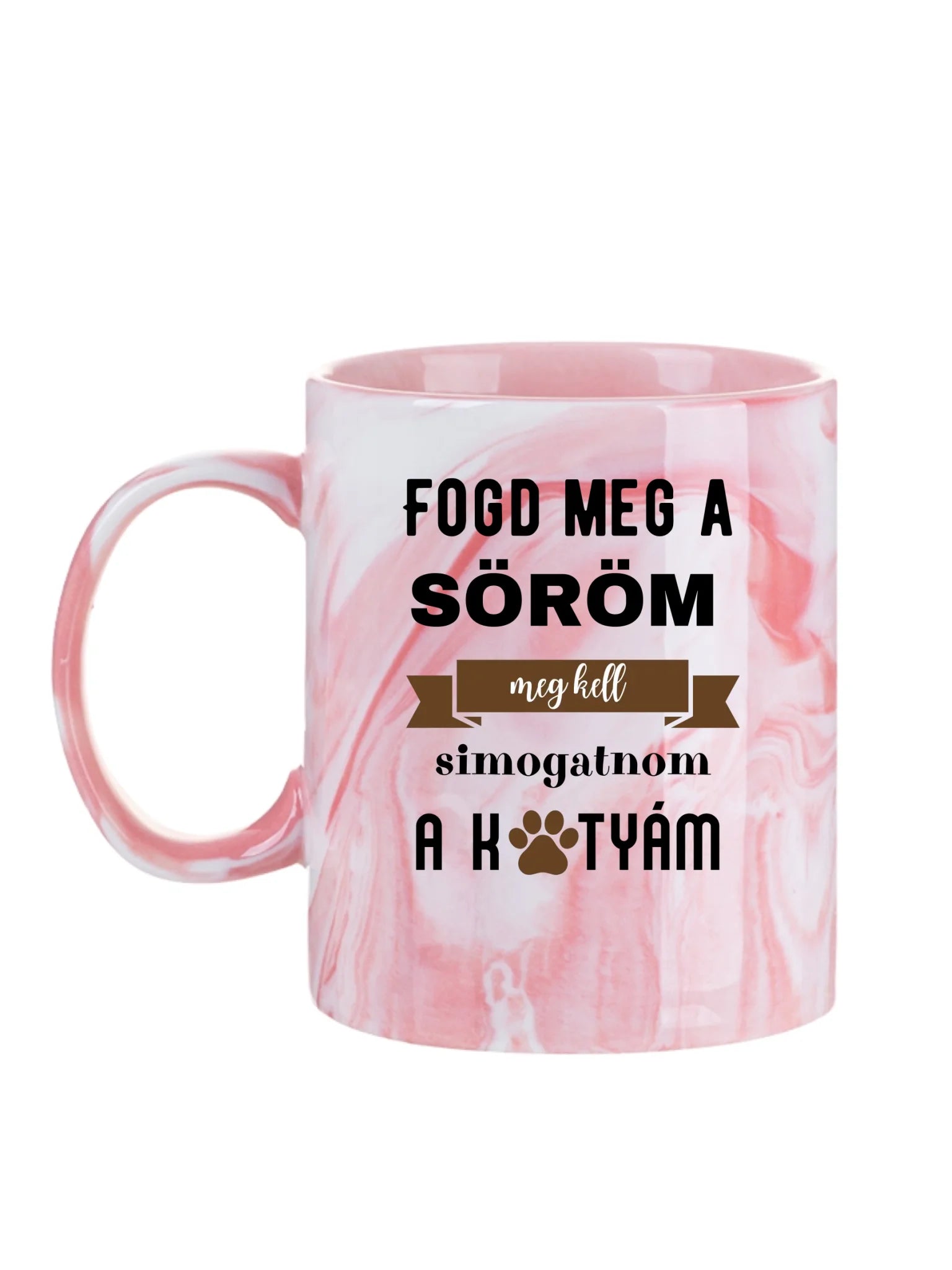 Rózsaszín kapucnis cuki kutyusok - Egyedi személyre szabható bögre