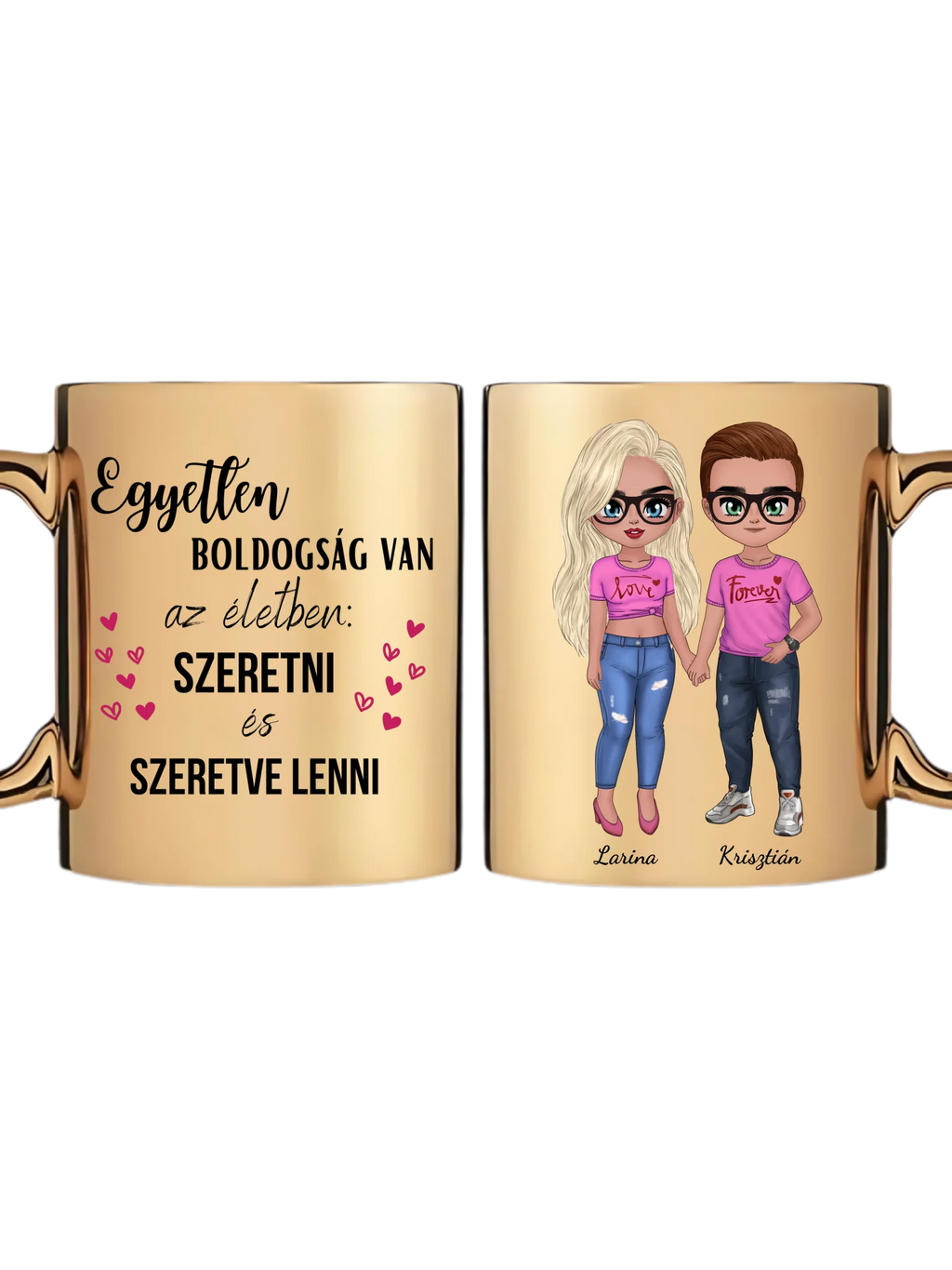 Arany metál bögre