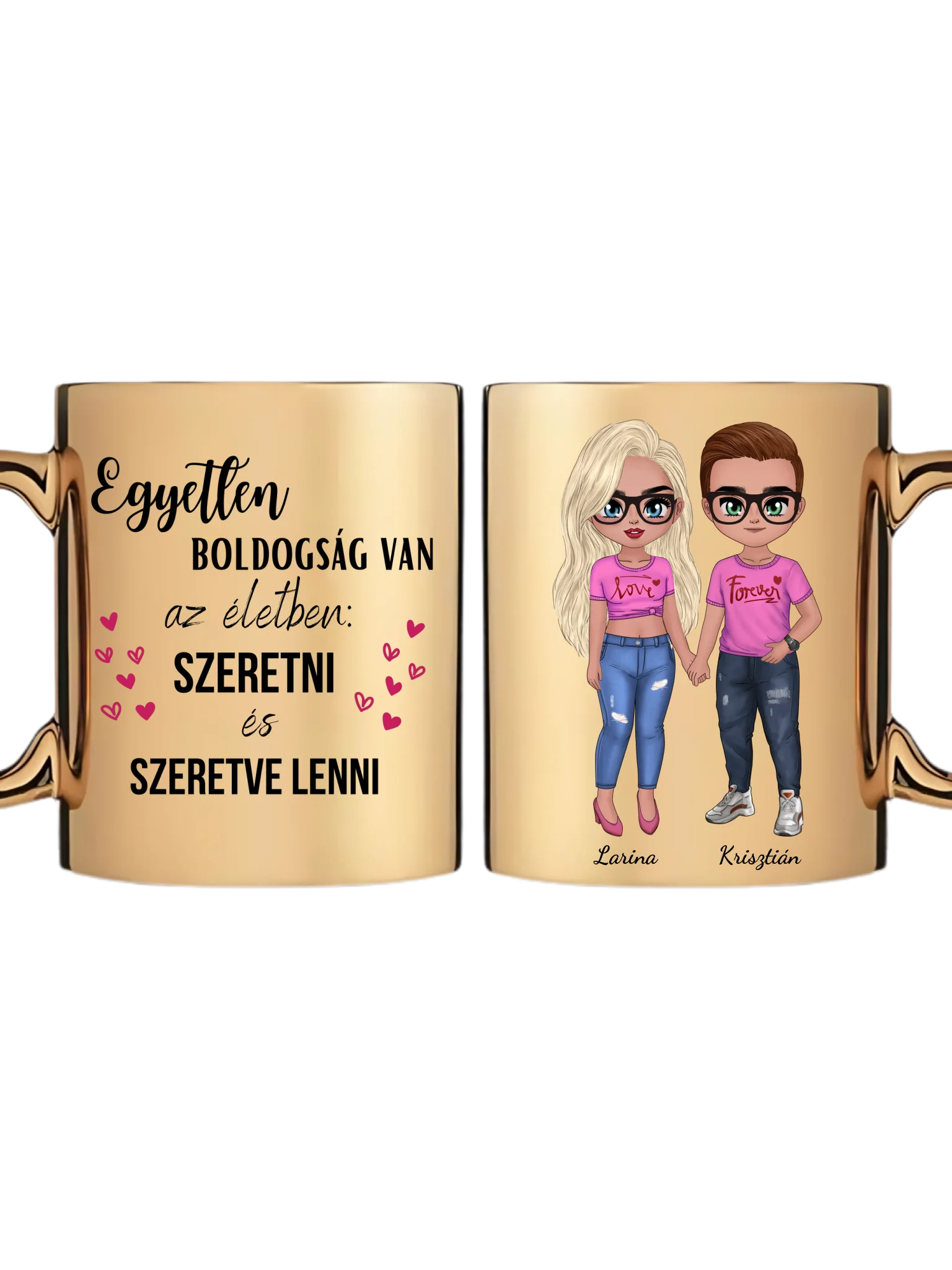 Arany metál bögre