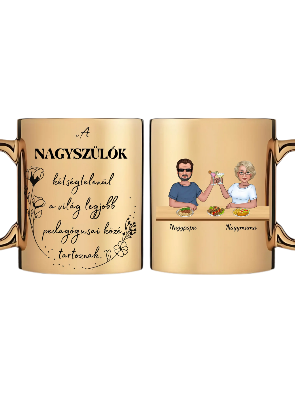 Arany metál bögre