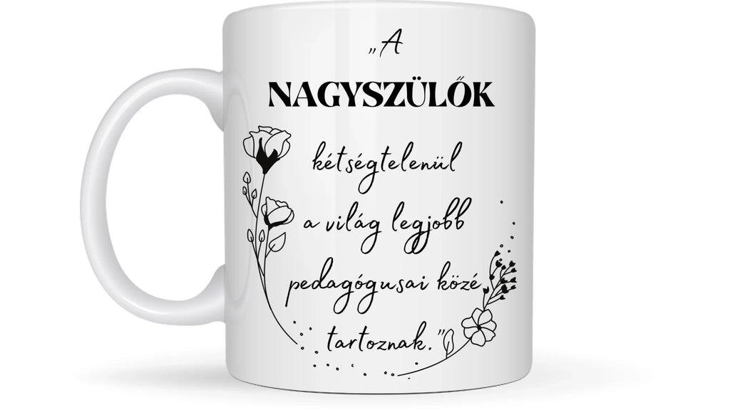 Nagyszülők koktélozva randiznak - Egyedi személyre szabható bögre