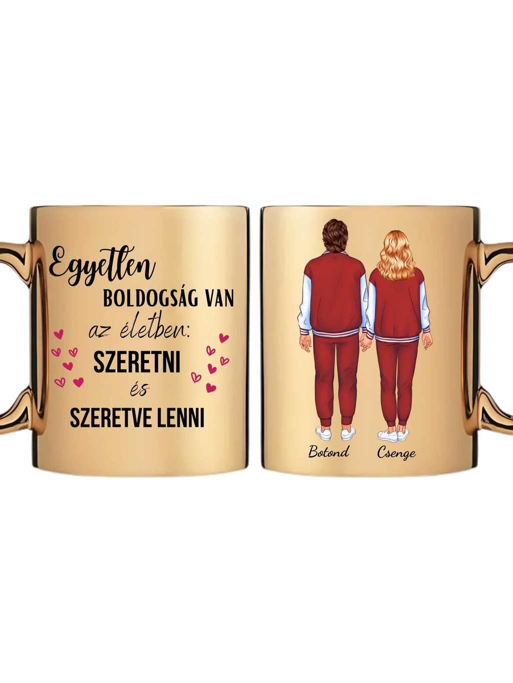 Arany metál bögre