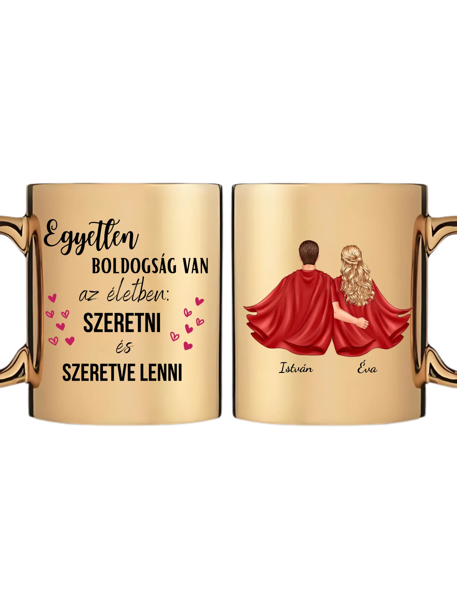 Arany metál bögre